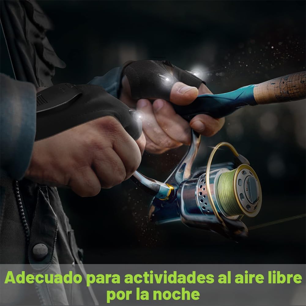 GUANTES CON LINTERNA LED