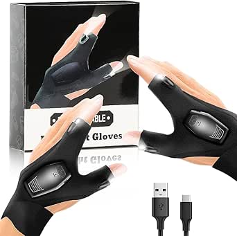 GUANTES CON LINTERNA LED