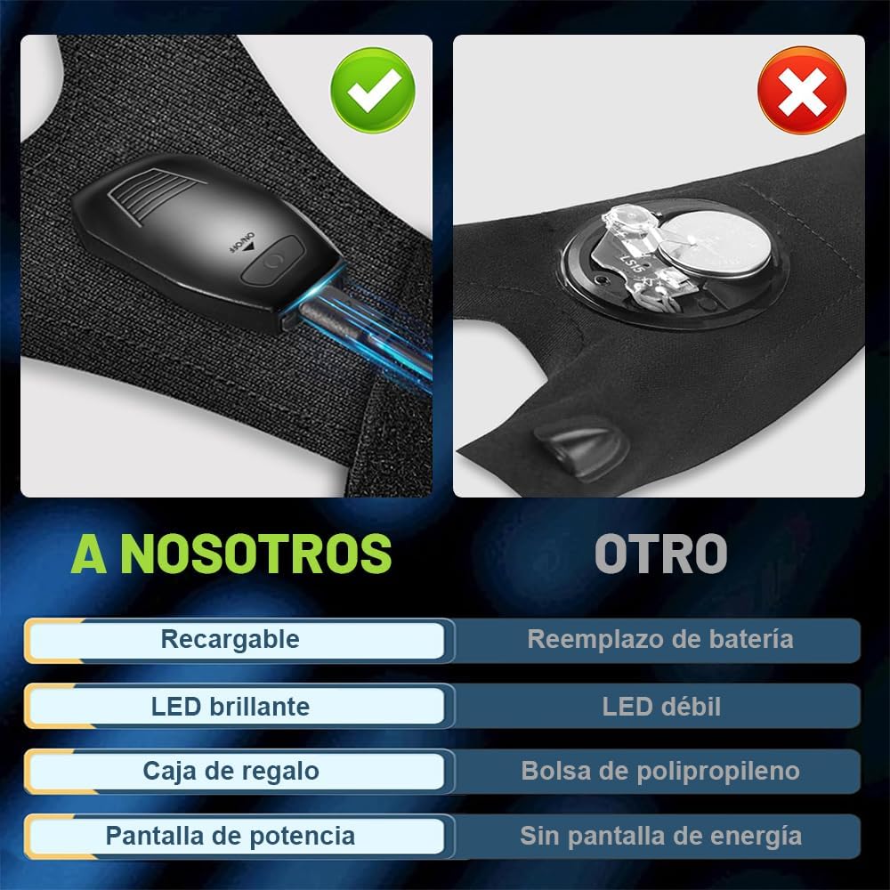 GUANTES CON LINTERNA LED