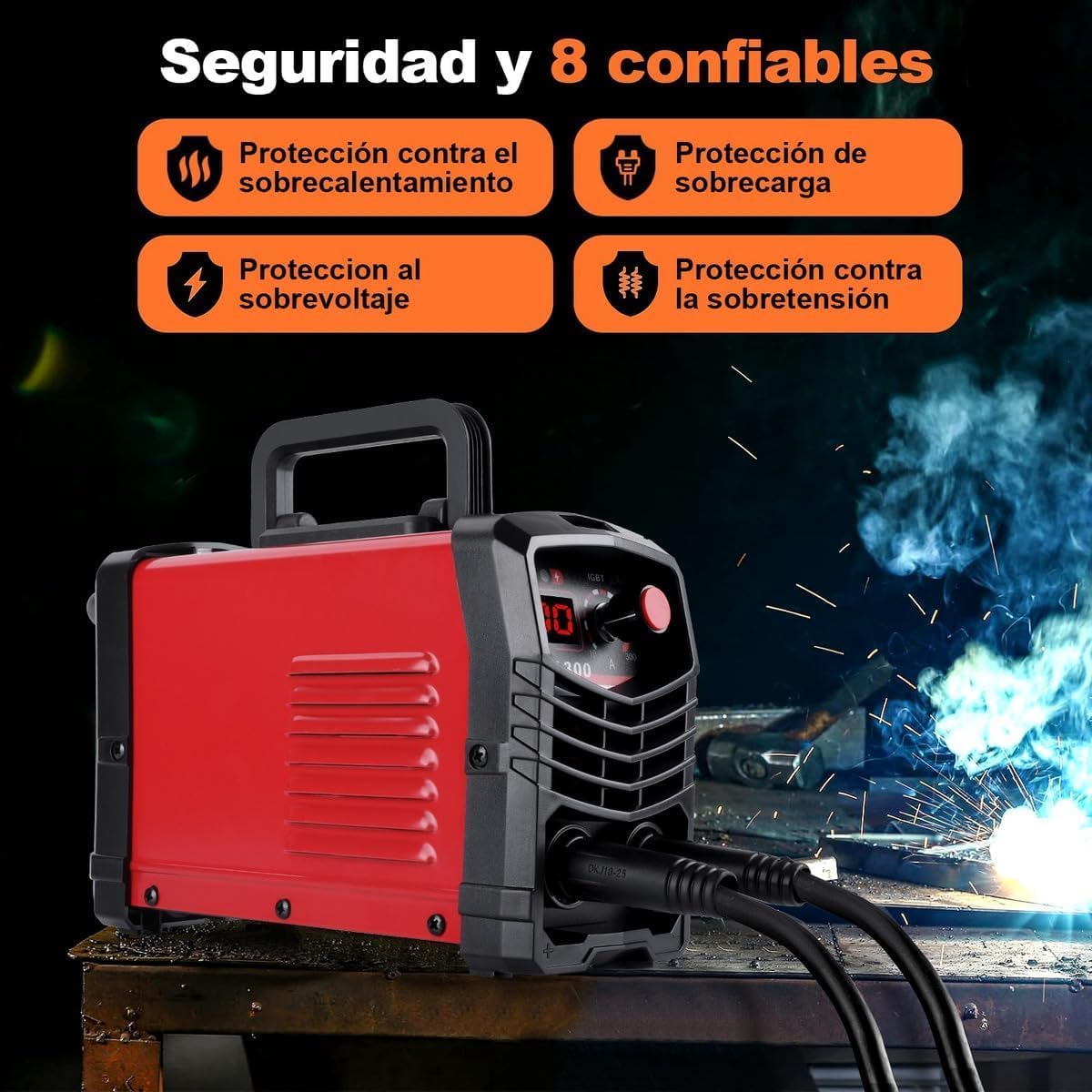 SOLDADORA INVERSORA 300A PORTÁTIL