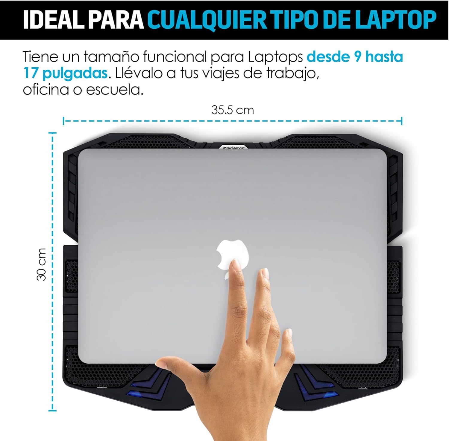 VENTILADOR Y SOPORTE REDLEMON