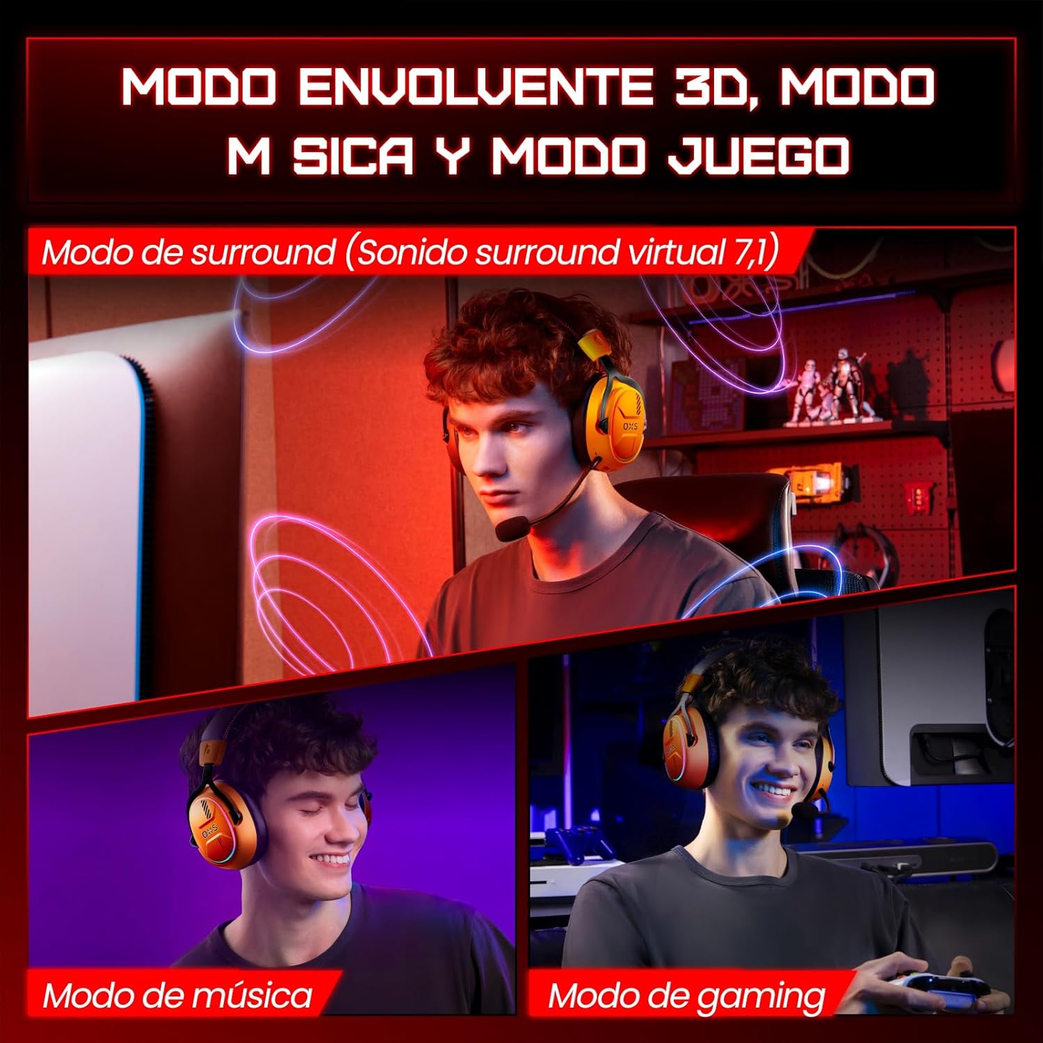 AUDÍFONOS OXS INALÁMBRICOS