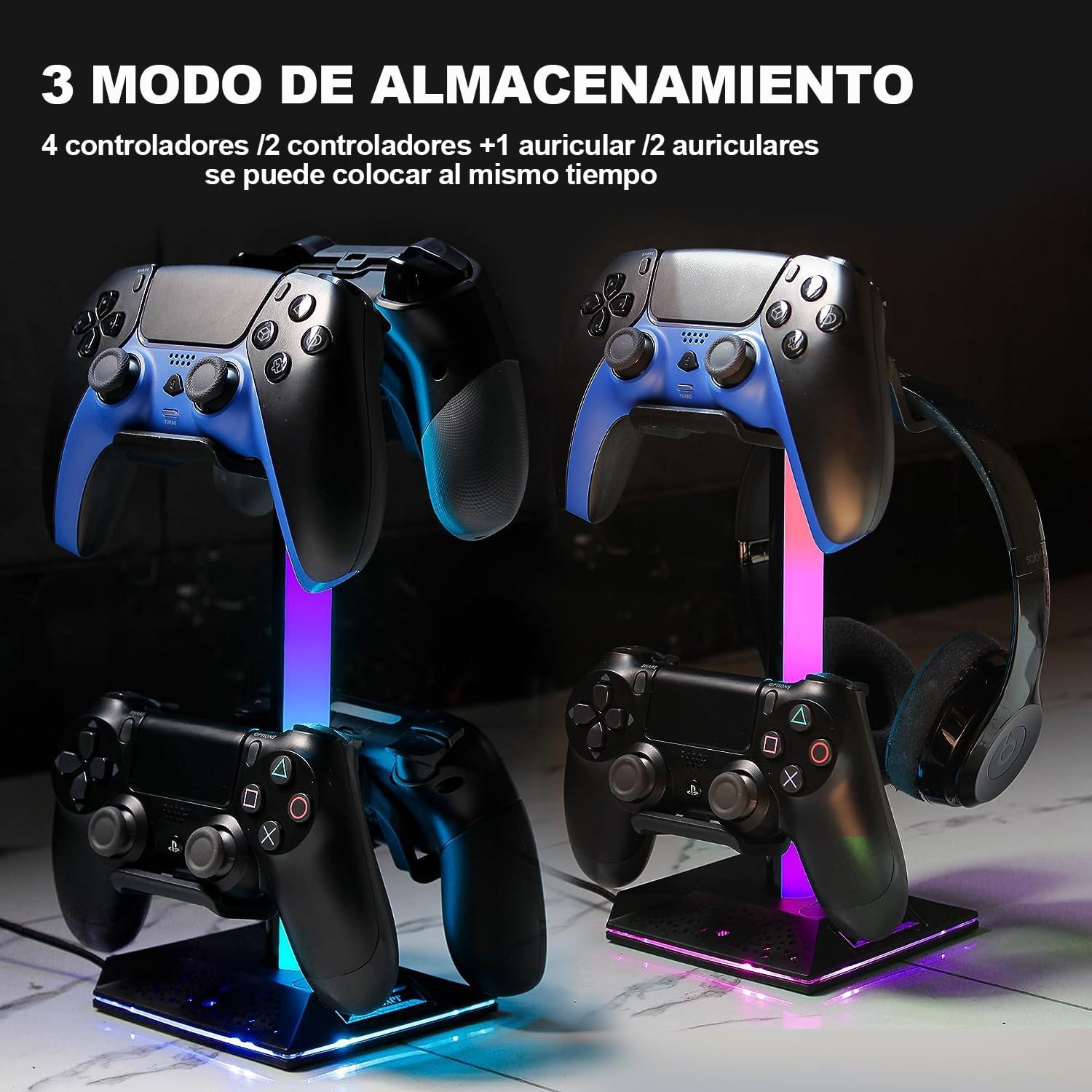 SOPORTE PARA AURICULARES RGB