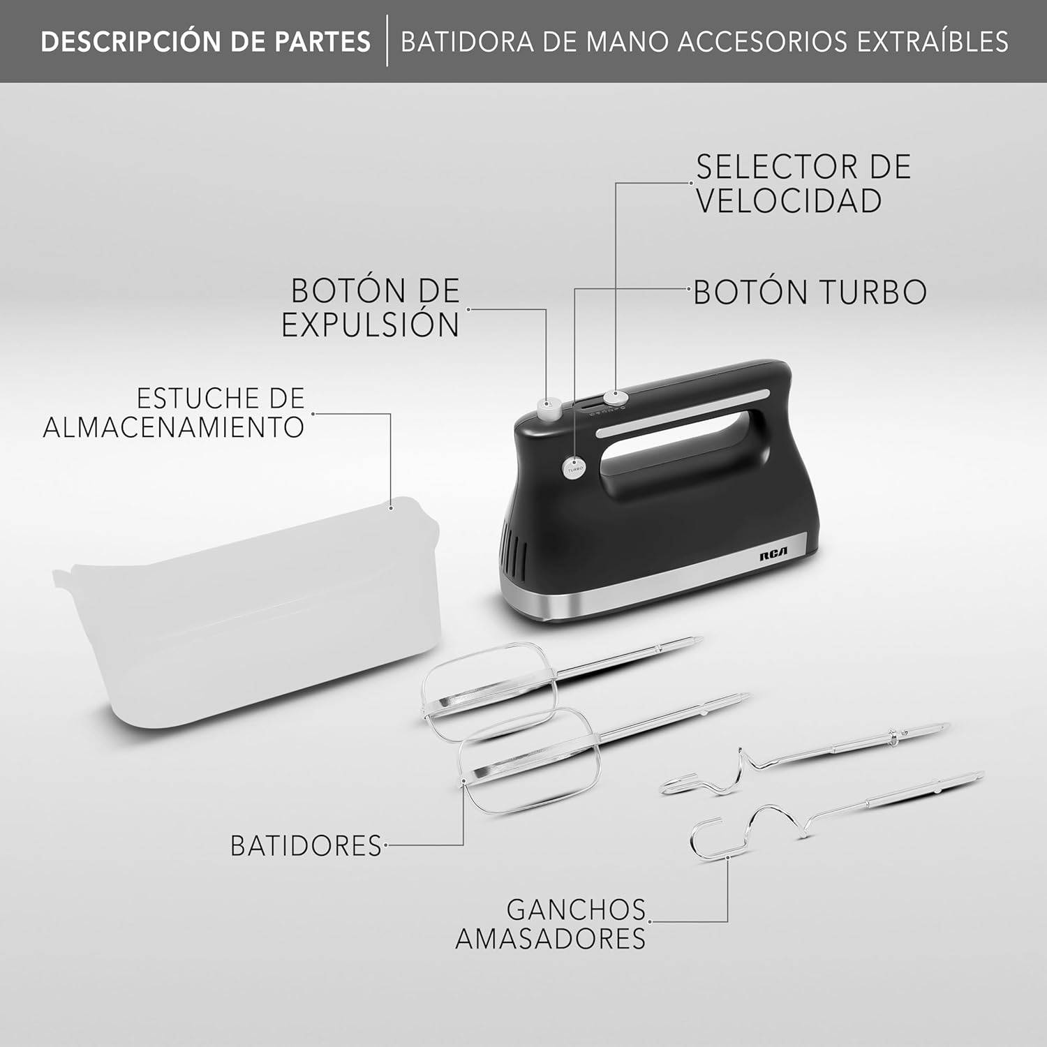 RCA BATIDORA DE MANO RC‑72