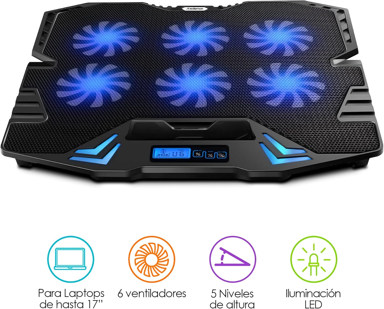 VENTILADOR Y SOPORTE REDLEMON