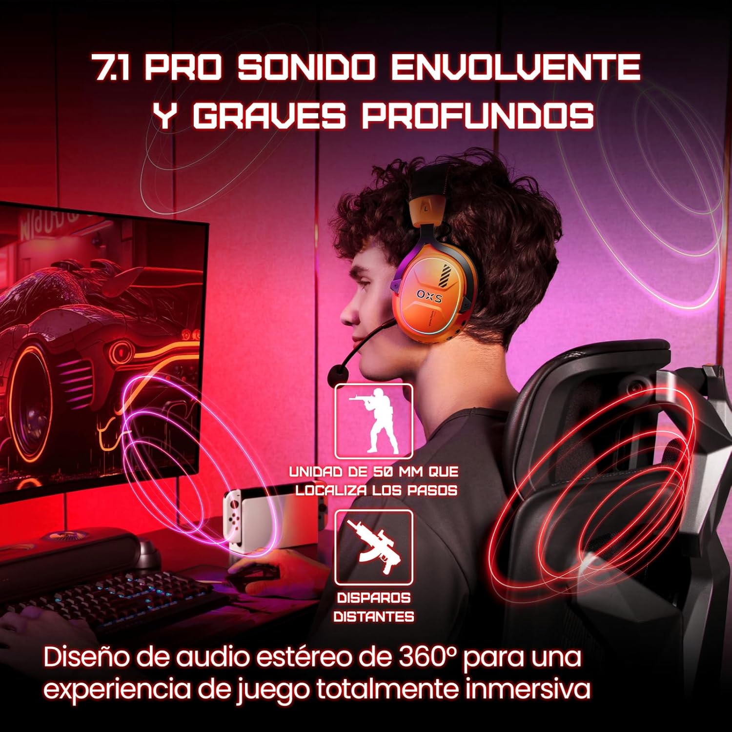 AUDÍFONOS OXS INALÁMBRICOS